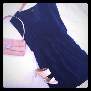 Rich Blue polyester and spandex dress